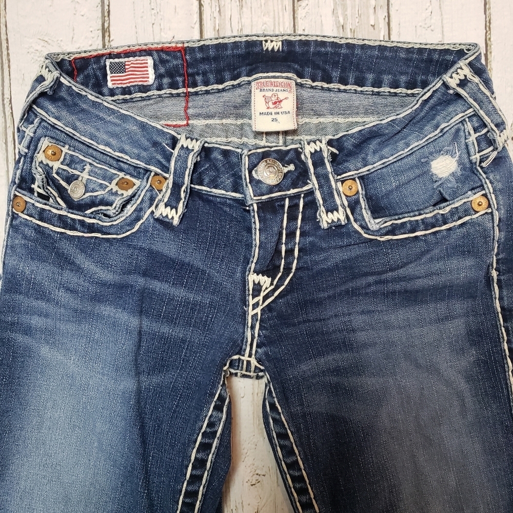 True Religion Vintage Billy Super T Jeans Pocket Flaps 25
